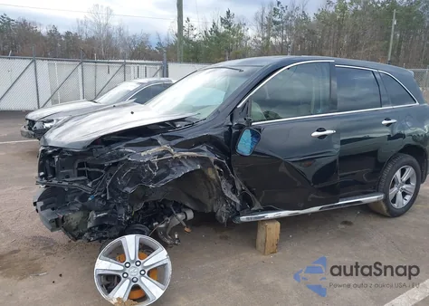 2011 Acura Mdx Technology Package z USA, uszkodzony, nr VIN 2HNYD2H67BH543009